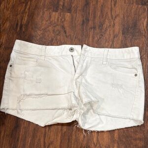 Women's White Denim Shorts